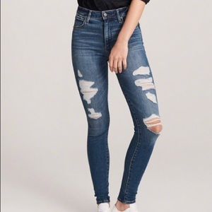 Abercrombie High Rise Super Skinny Jeans